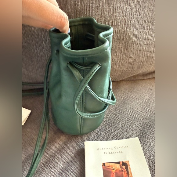 RARE Vintage Coach Littleton Drawstring Mini (NWT and booklet) - Bottle Green! - Picture 12 of 14
